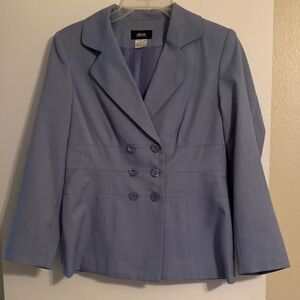 Allison Morgan Women's Light Blue Double-Breasted 2 piece suit